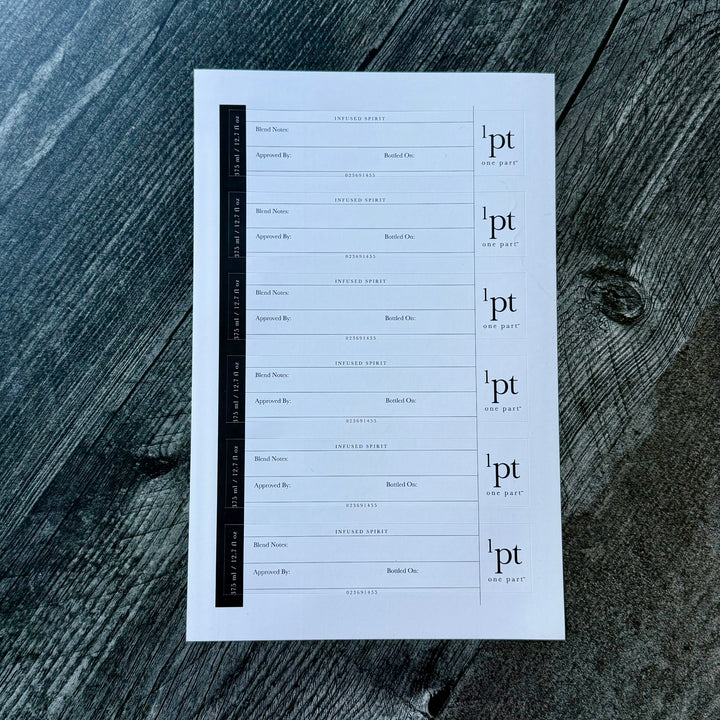 1pt Bar Bottle Cork & Label Kit [375ml]