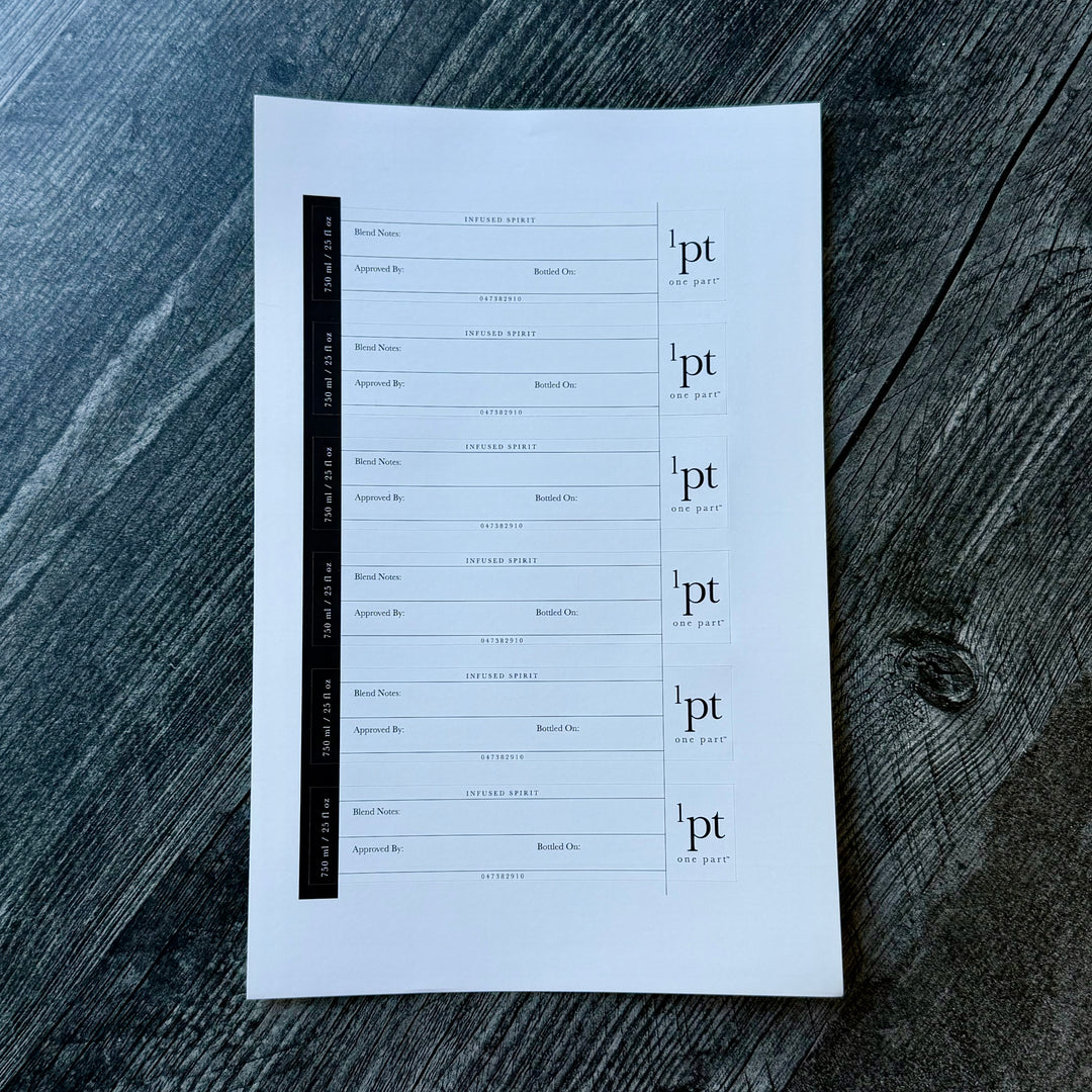 1pt Bar Bottle Cork & Label Kit [750ml]